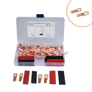 40 only 1 type of specifications AWG American T2 Copper heavy wiring terminal/copper nose with heat shrinkage 40 only 1 type of specifications AWG American T2 Copper heavy wiring terminal/copper nose with heat shrinkage