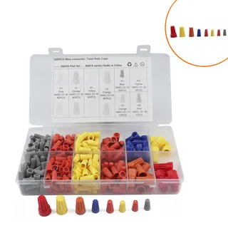 border 320PCS box -mounted puzzle cap, spiral terminal/insulating wire hat/press hat waterproof end