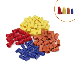 border 70PCS pressure wire cap spiral terminal/spring pressure wire hat closed terminal waterproof wiring wire connector border 70PCS pressure wire cap spiral terminal/spring pressure wire hat closed terminal waterproof wiring wire connector