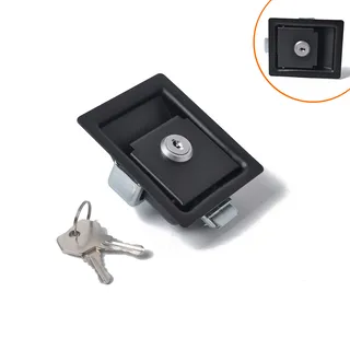 border best -selling Youpin Automobile Tool Box Doors Black Carbon Steel Panel Locking Tool Tool Box Lock border best -selling Youpin Automobile Tool Box Doors Black Carbon Steel Panel Locking Tool Tool Box Lock
