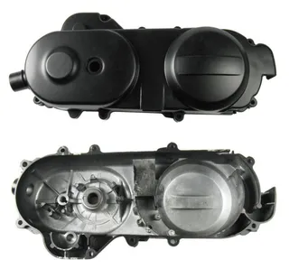 Footlet car 48cc left crankshaft lid GY6 50 80 engine side cover aluminum alloy left box body cover 430mm