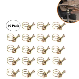 Foreign trade M12-M35 double iron wire plating zinc throat, double wire ring hoop, pipeline card hoop Foreign trade M12-M35 double iron wire plating zinc throat, double wire ring hoop, pipeline card hoop