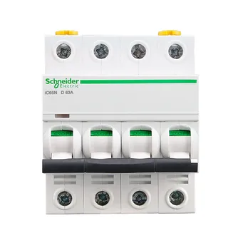 Schneider empty IC65N A9F19404 miniature circuit breaker air open 4P D -type open 4A Schneider empty IC65N A9F19404 miniature circuit breaker air open 4P D -type open 4A