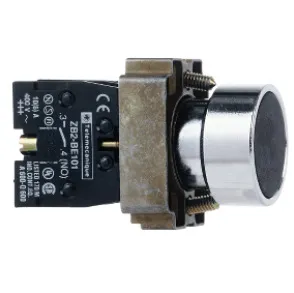 Schneider XB2B metal series button XB2BA22C flat -head button ? 22 spring reset 1NO Schneider XB2B metal series button XB2BA22C flat -head button ? 22 spring reset 1NO