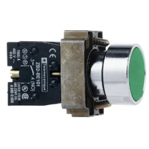 Schneider XB2B metal series button XB2BA31C flat -head button ? 22 spring reset 1NO Schneider XB2B metal series button XB2BA31C flat -head button ? 22 spring reset 1NO