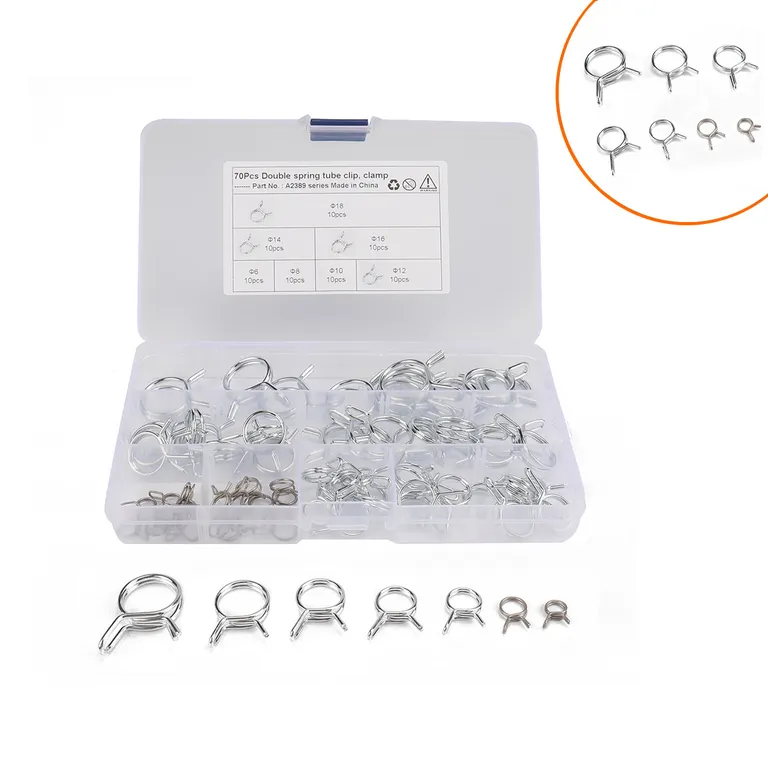 border 70 φ6-φ18 box/dual-line spring fuel pipe clip/dual-line card hoop/water pipe hose card hoop/ online border 70 φ6-φ18 box/dual-line spring fuel pipe clip/dual-line card hoop/water pipe hose card hoop/ online