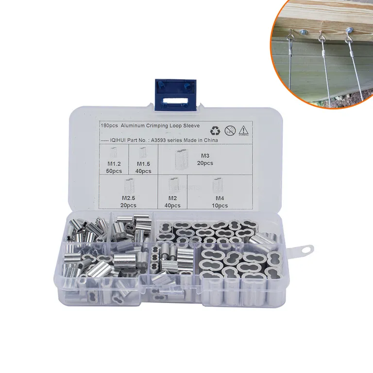 border hot -selling 180 only installed 6 species of steel wire rope aluminum elliptical holes aluminum card 8 -character aluminum sleeve 10 grid online border hot -selling 180 only installed 6 species of steel wire rope aluminum elliptical holes aluminum card 8 -character aluminum sleeve 10 grid online