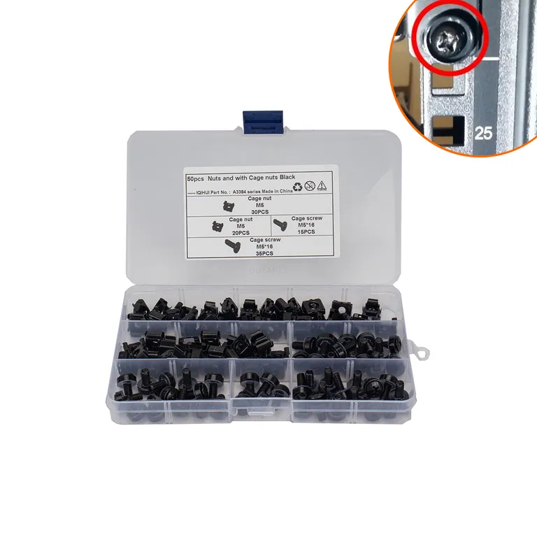 Foreign trade Sifang floating cage buckle cabinet nuts black zinc cage -type snail -type floating nut online